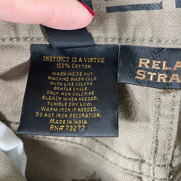 Helix N56 Relaxed Straight Jeans Men 34x30 Brown Denim 5-Pocket Grunge Punk Rock - Picture 3 of 11